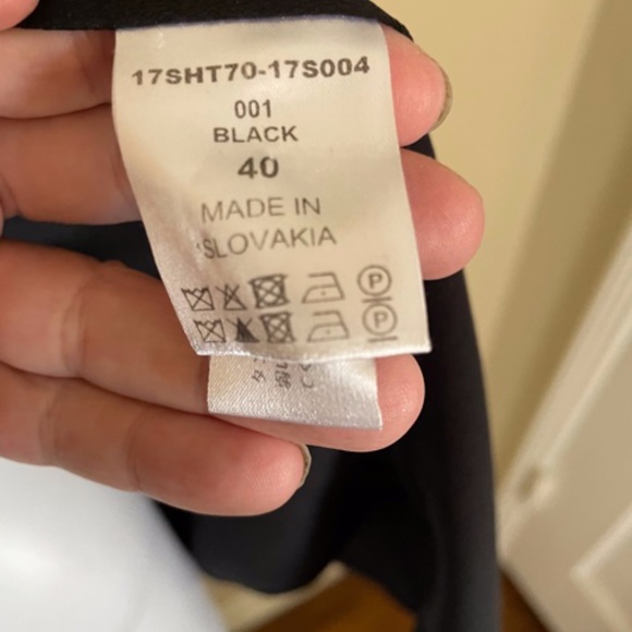 Chloe black button down sheer blouse - Picture 7 of 8